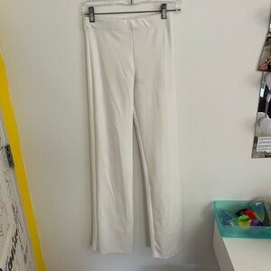 Zara White Soft Stretch Pants